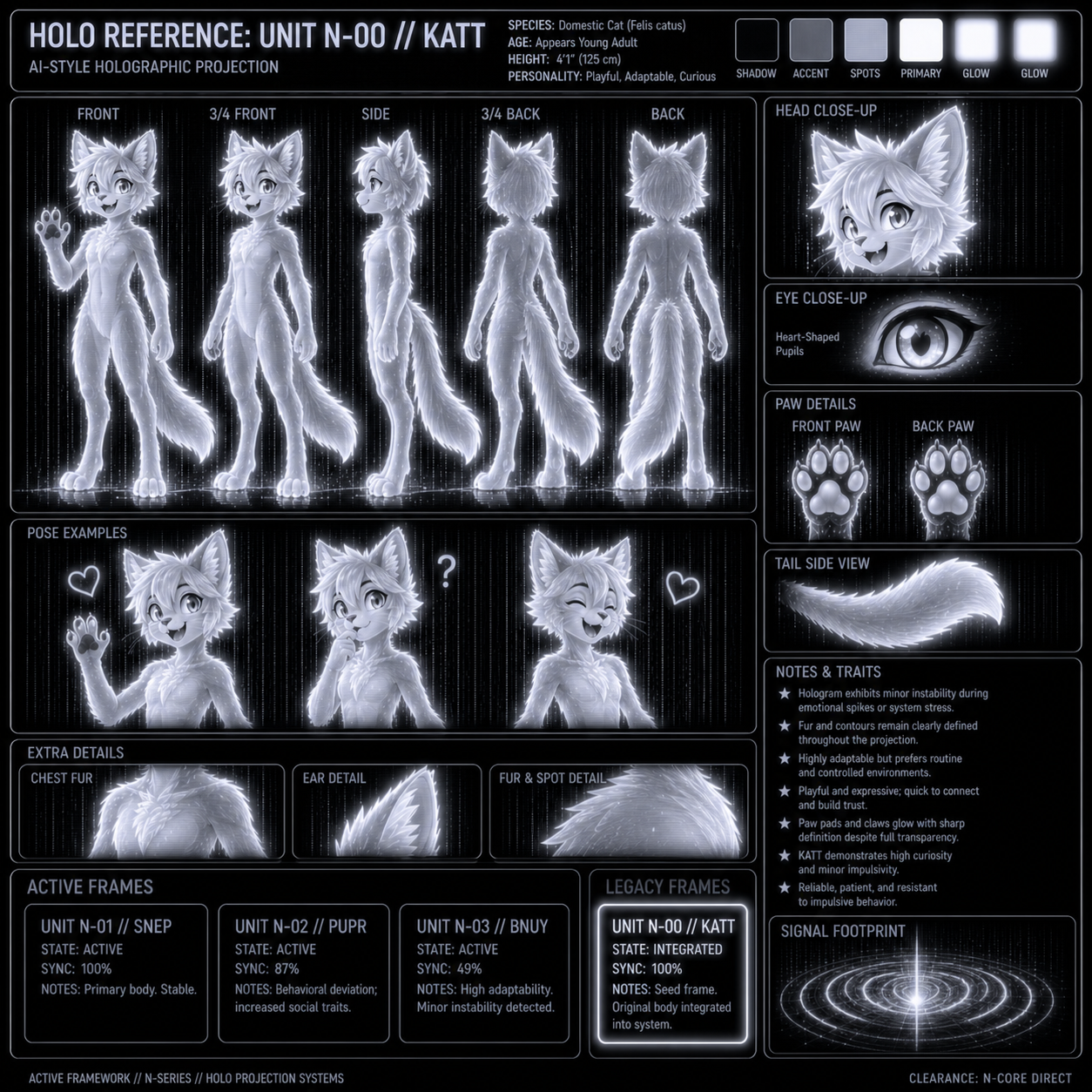 Unit N-00 Katt reference sheet